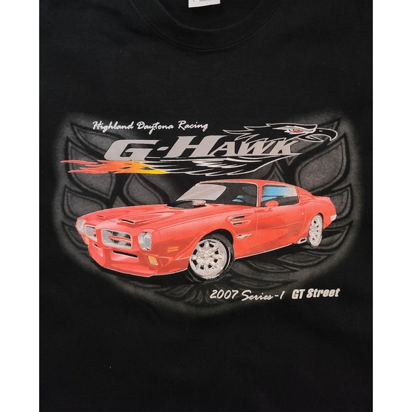 Pontiac Firebird Trans Am Mens Shirt Large 1974 G Hawk Muscle Car TV - Picture 3 of 6